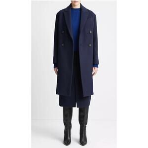 Vince Jackets Coats Vince Tonal Check Plaid Melton Wool Car Coat Winter Jacket Preppy Grey Medium Poshmark